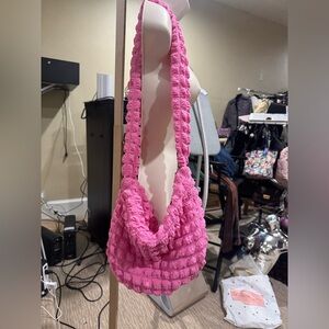 ❌ Quilted Puffy Shoulder Bag NWOT, Dusty Rose Pink
